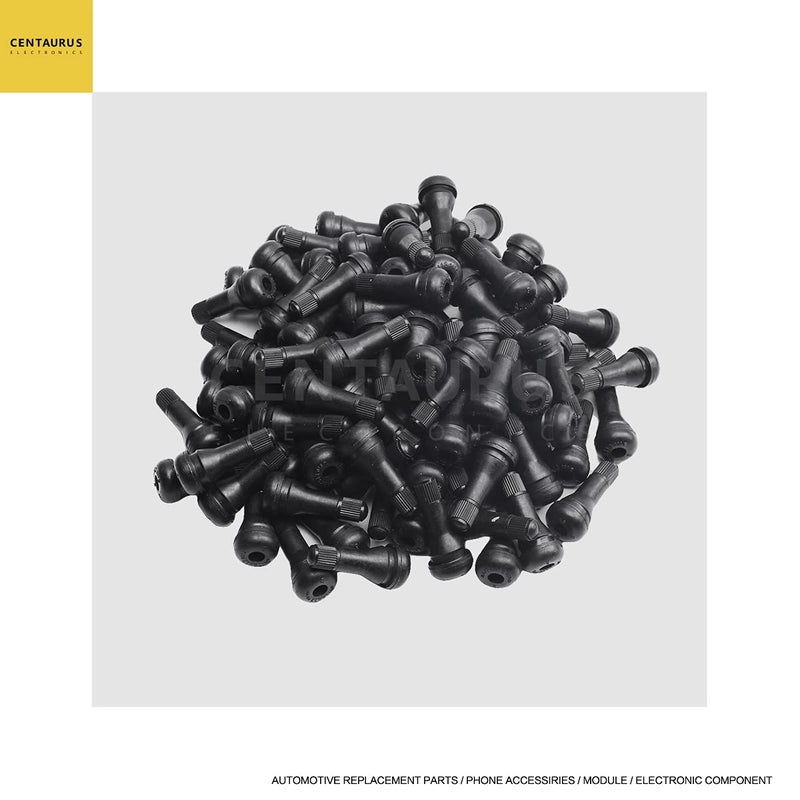 CE Centaurus Electronics CENTAURUS Snap-in Standard Length Black Rubber Valve Stem TR413 (200pcs) Replacement for Tubeless 0.453in 11.5mm Rim Holes on Vehicles - Image 2